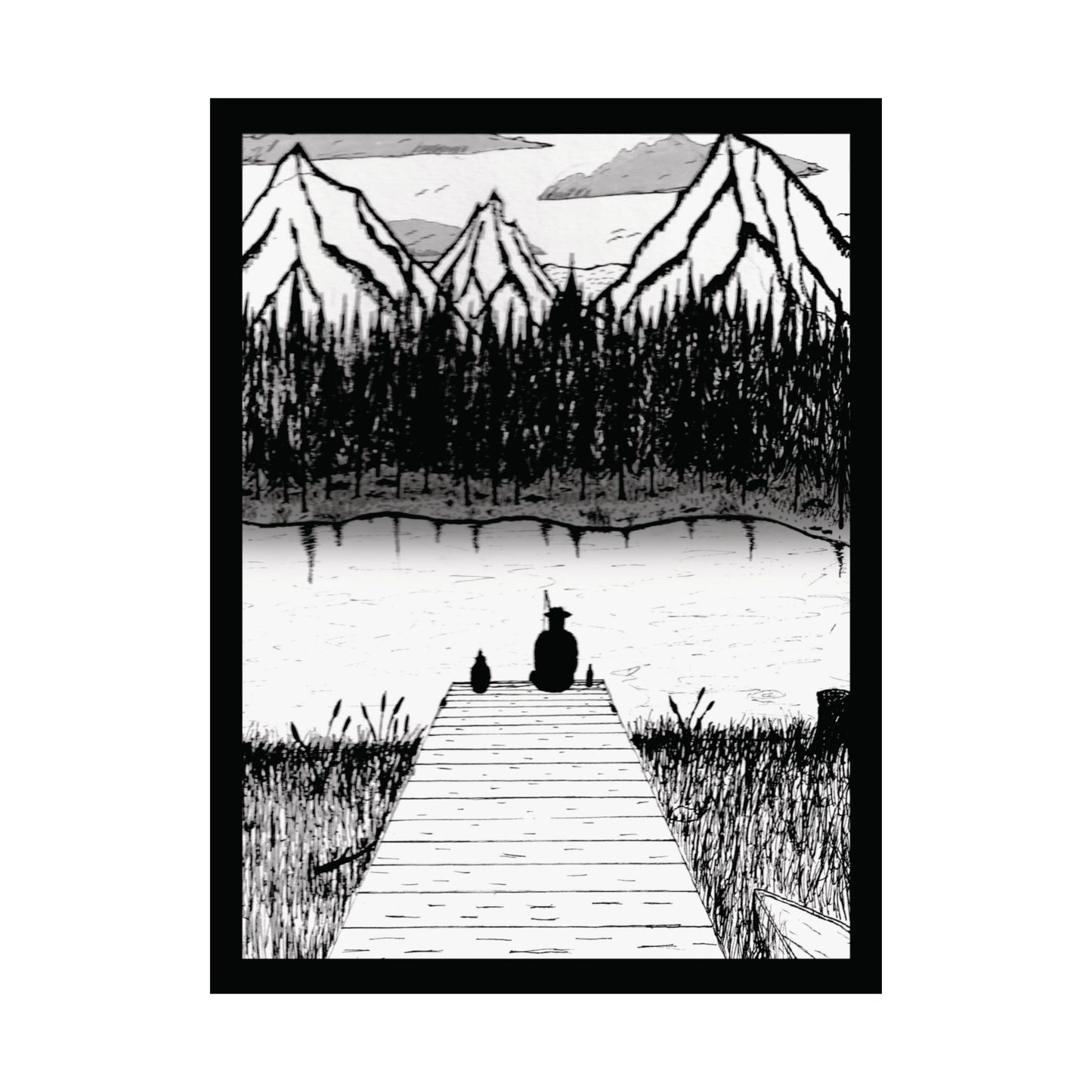Sun & Storm: Still Waters Satin Poster