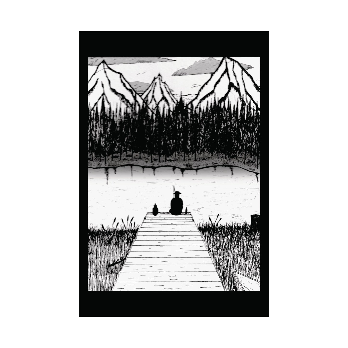 Sun & Storm: Still Waters Satin Poster