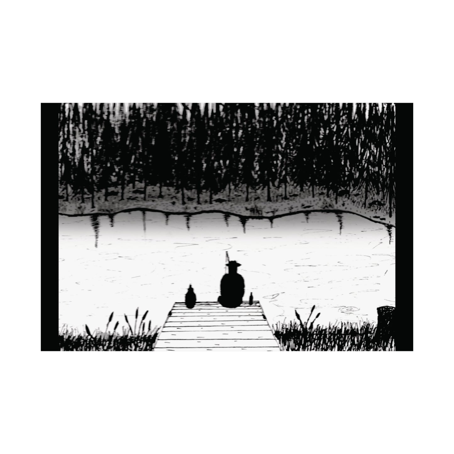 Sun & Storm: Still Waters Satin Poster