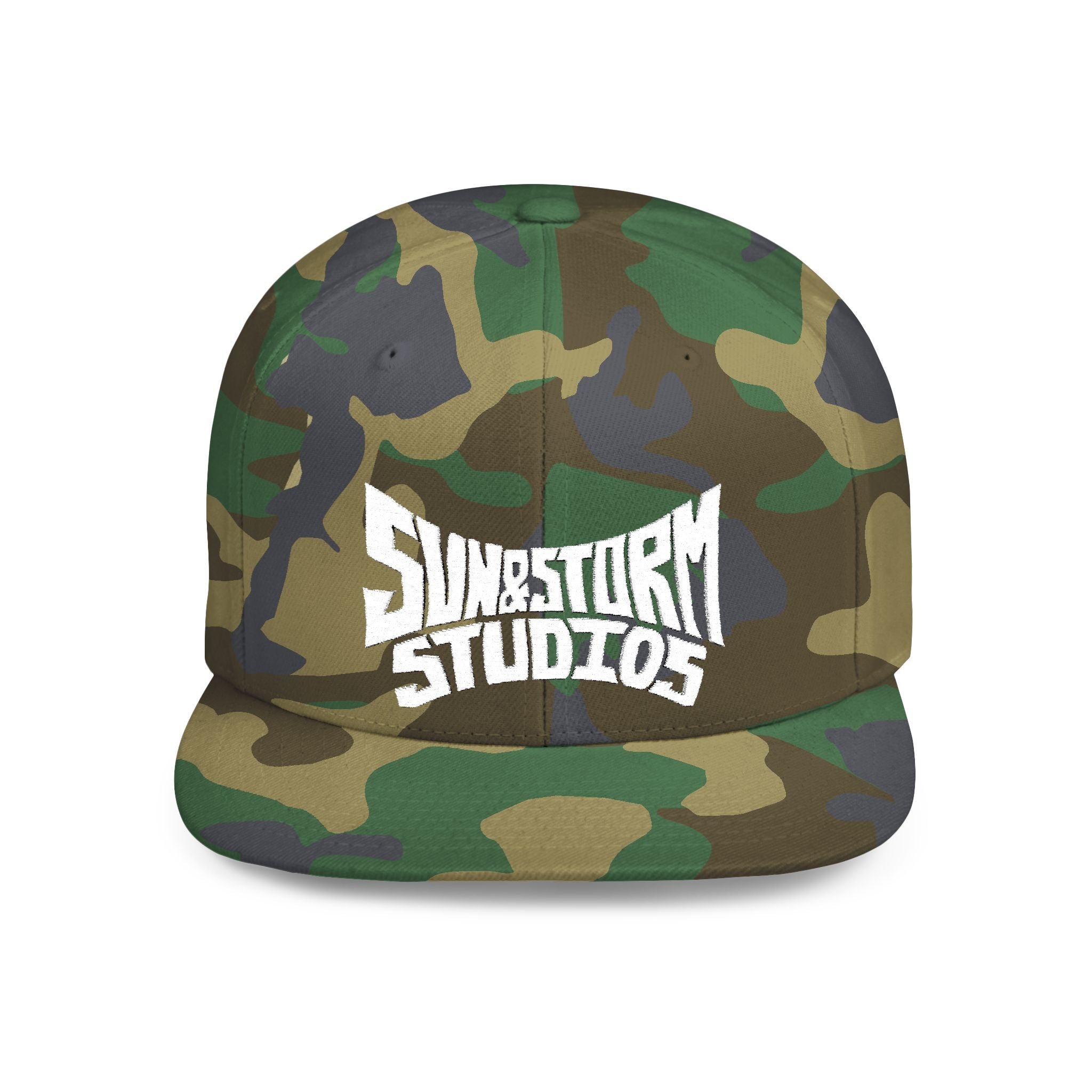 Flat Bill Snapback Alternate White