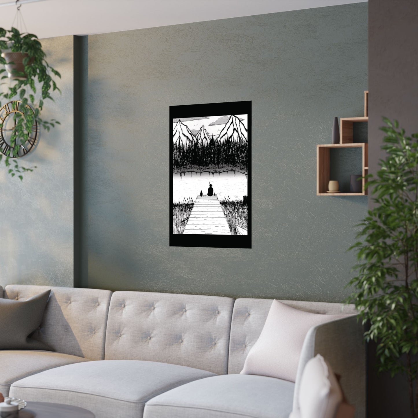 Sun & Storm: Still Waters Satin Poster